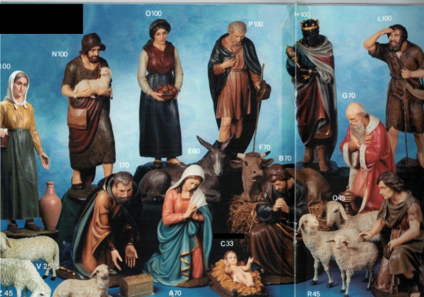 Lot Cr�che 8 personnages n�17 CRLO0011-003