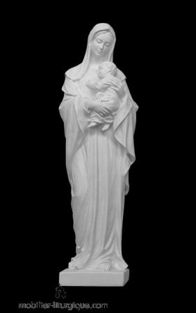 Statue-Vierge-Enfant-marbre-ML070006