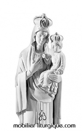Statue-Vierge-Consolation-marbre-STEX0103-détail