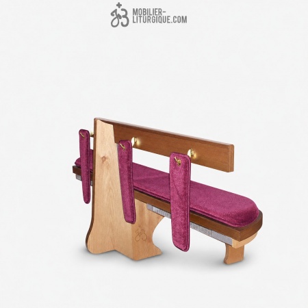 Agenouilloirs avec boucle en velours uni Velours uni