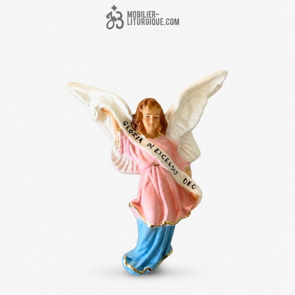 Ange Gloria  - platre polychrome