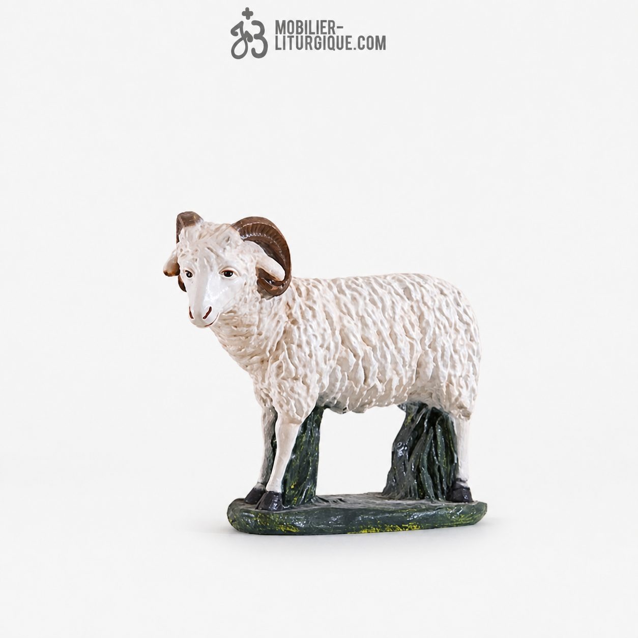 Animal pour cr&egrave;che de 85 cm : B&eacute;lier debout