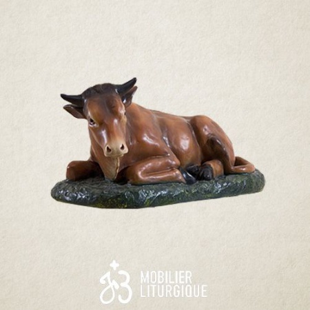 Animal pour crèche de 85 cm : Boeuf