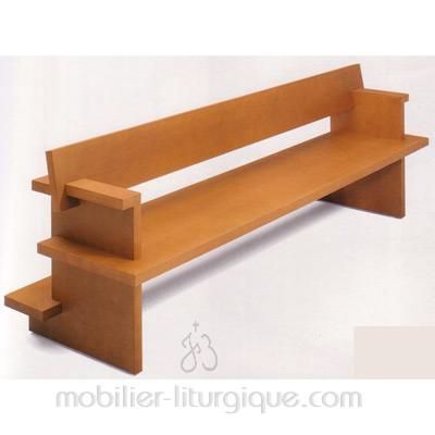 Banc assise incurvée