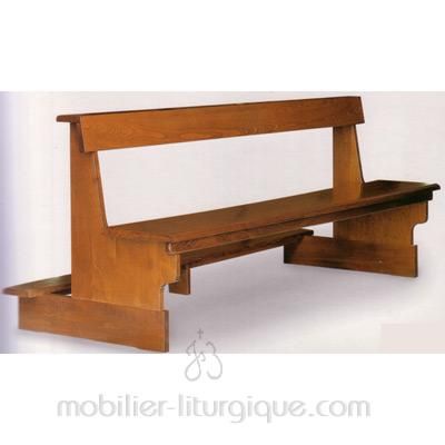 Banc assise incurvée