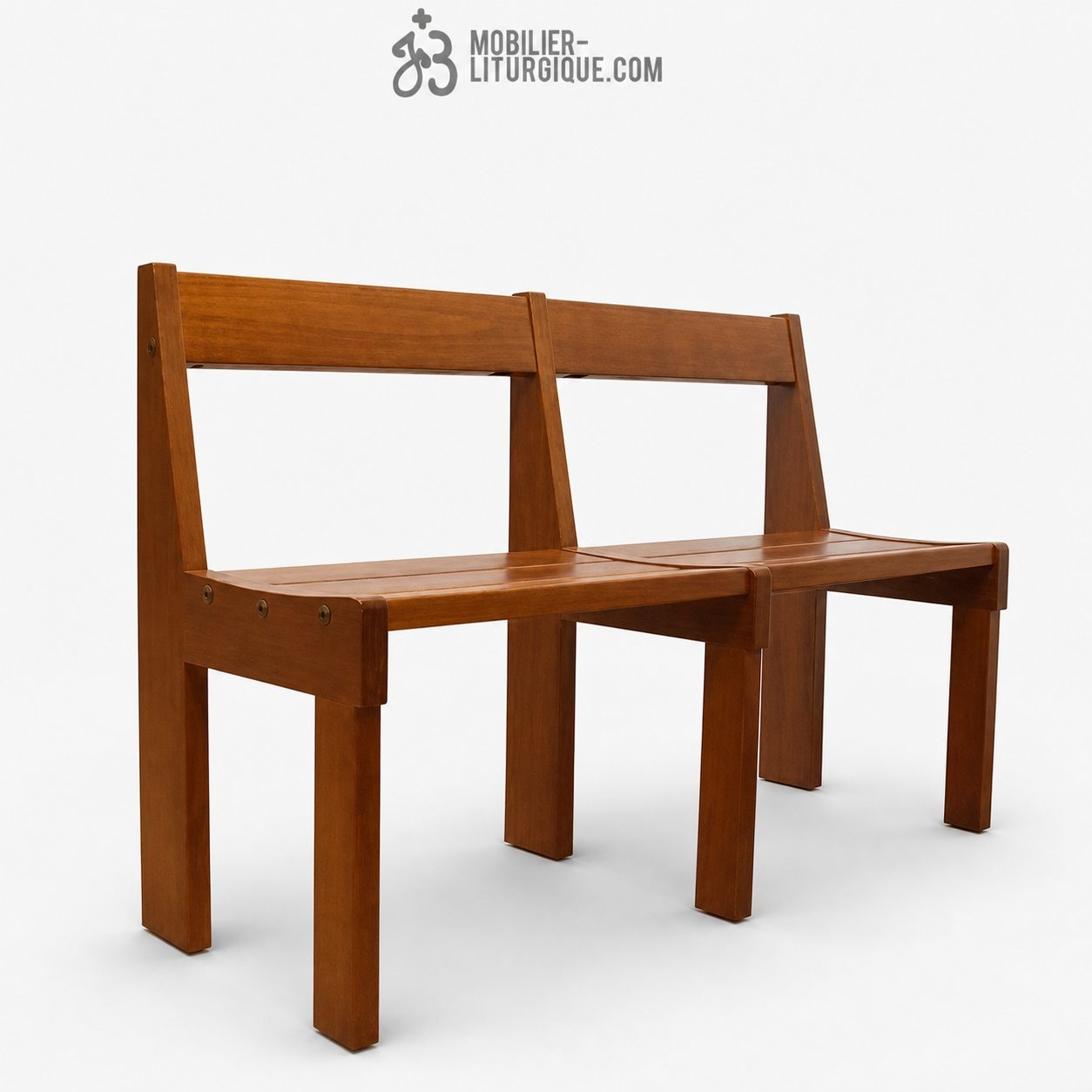 Banc d\'&eacute;glise en chene massif