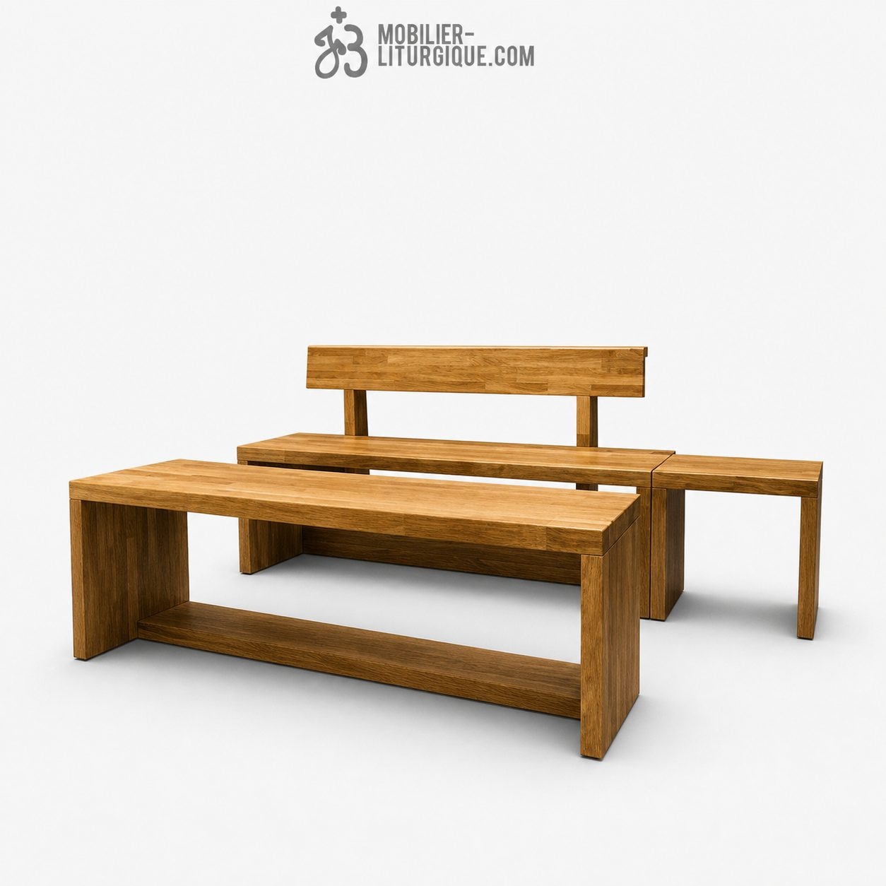 Banc en ch&ecirc;ne massif