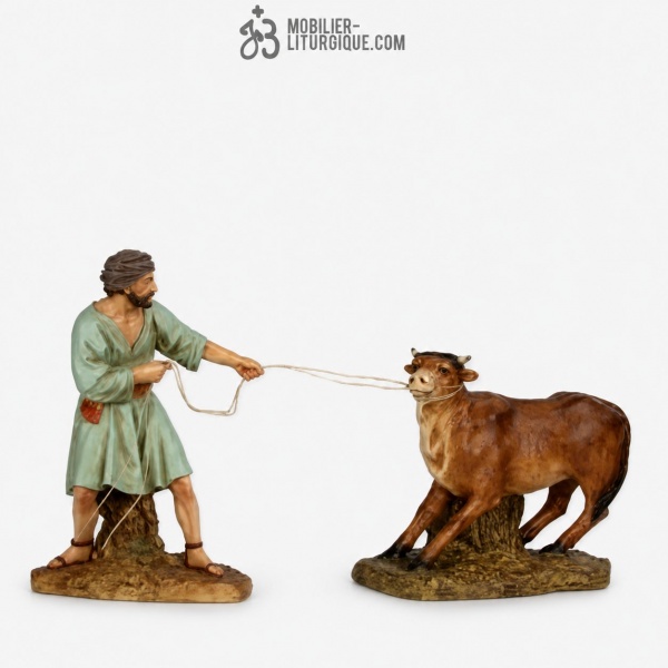 Berger et le boeuf Antique