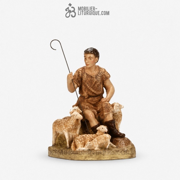 Berger et le troupeau Antique