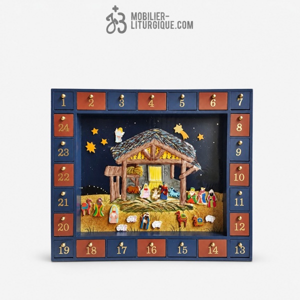 Calendrier de l\'Avent en bois