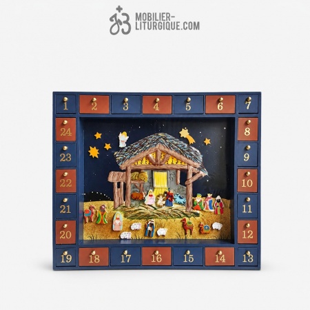 Calendrier de l\'Avent en bois