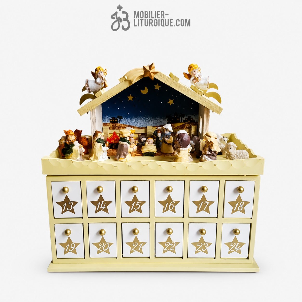 Calendrier de l\'Avent en bois