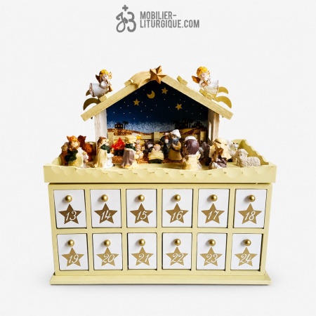 Calendrier de l\'Avent en bois