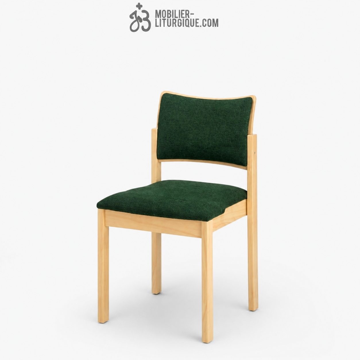 Chaise assise et dossier garni bois naturel vernis