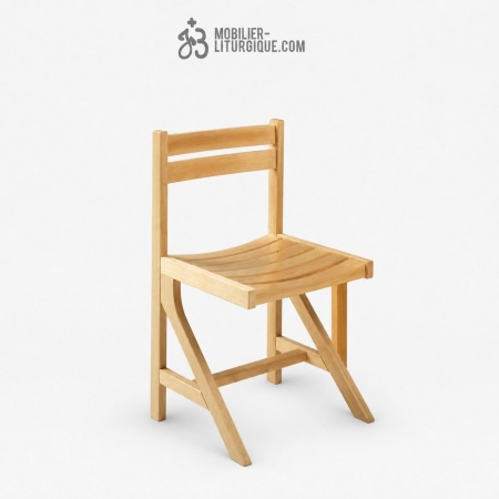 Chaise assise et dossier latte bois