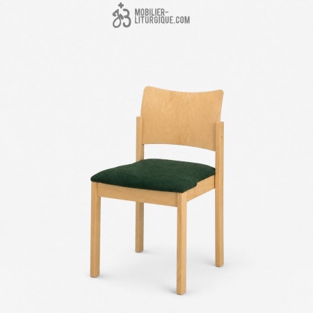 Chaise bois naturel vernis