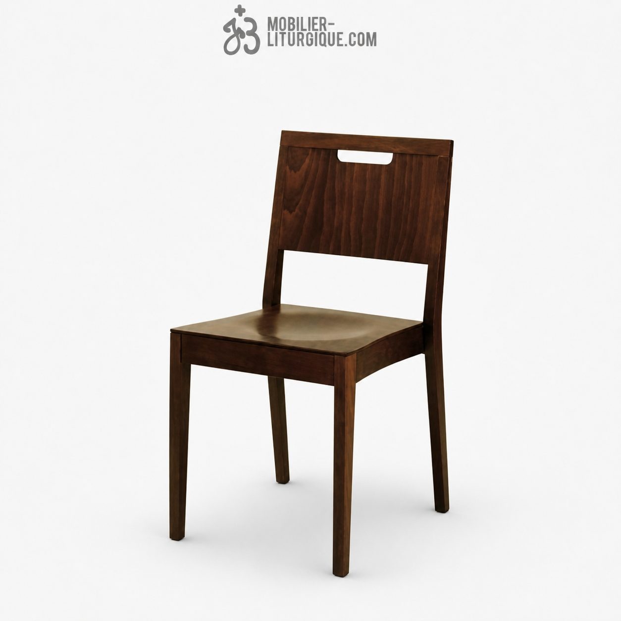 Chaise empilable assise et dossier bois