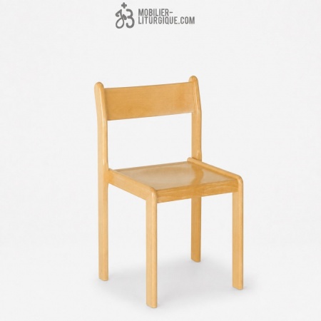 Chaise empilable assise et dossier bois
