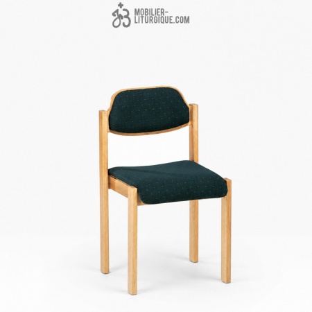 Chaise empilable assise et dossier garni