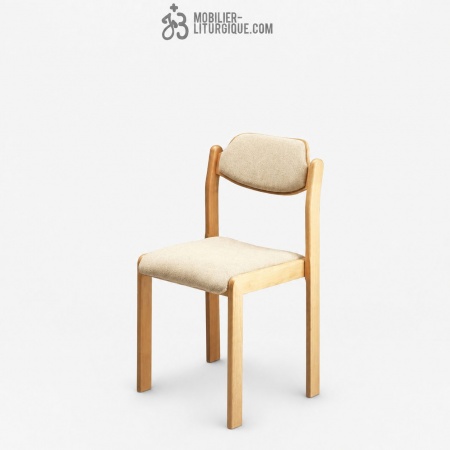 Chaise empilable assise et dossier garni