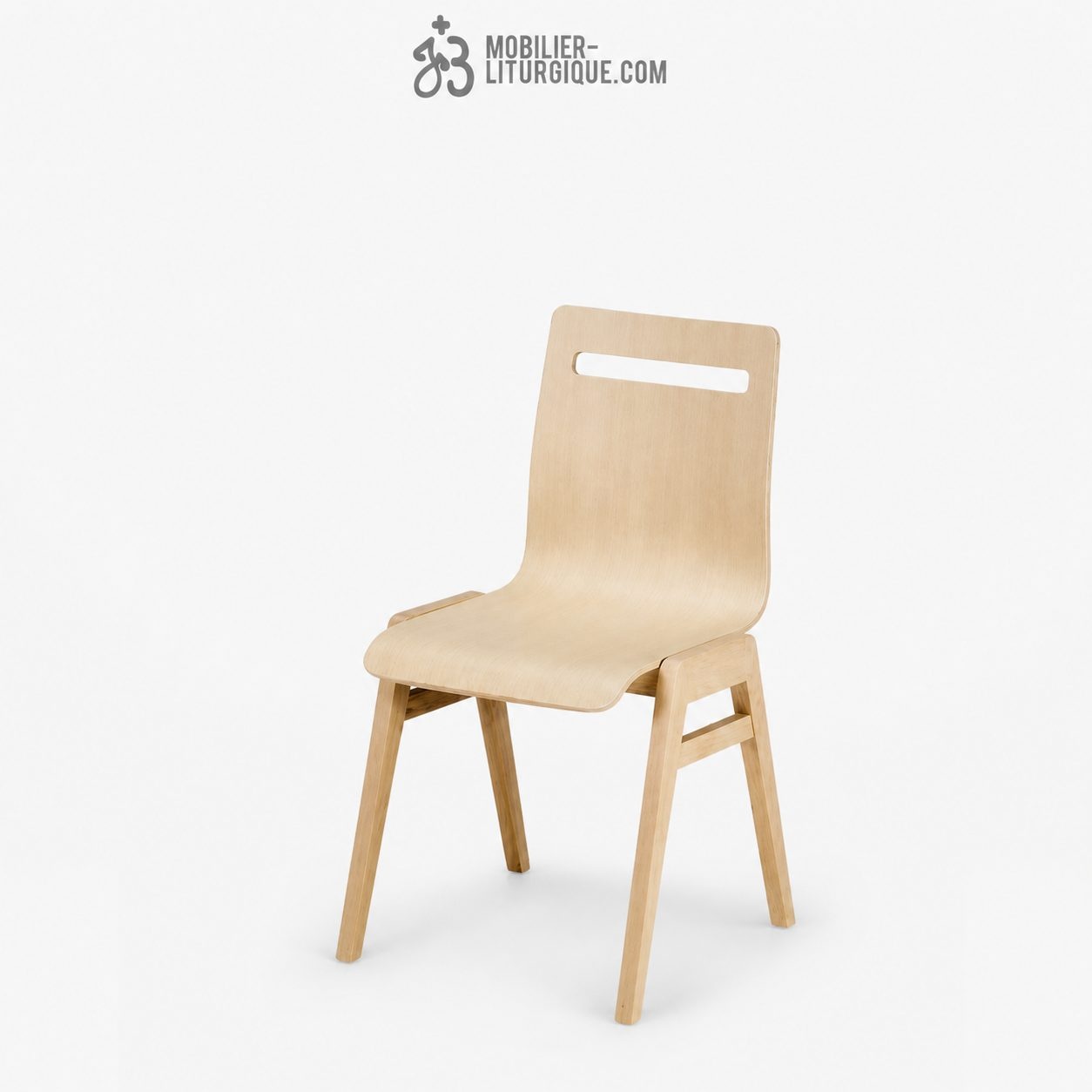 Chaise empilable bois postform&eacute;