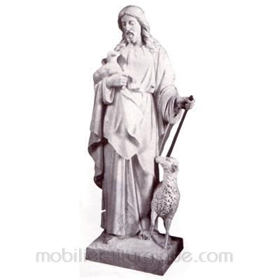 Christ le Bon Pasteur : statue sur mesure