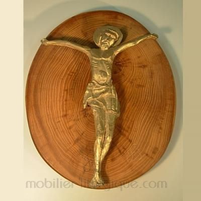 Christ sur plaque en bois