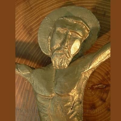 Christ sur plaque en bois