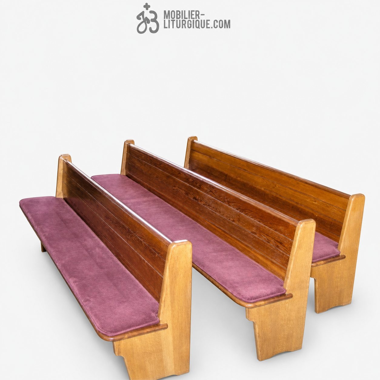 Coussins pour bancs en velours chin&eacute;