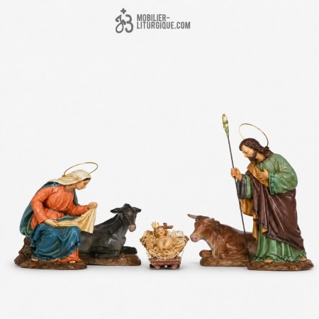 Cr�che 5 personnages Antique