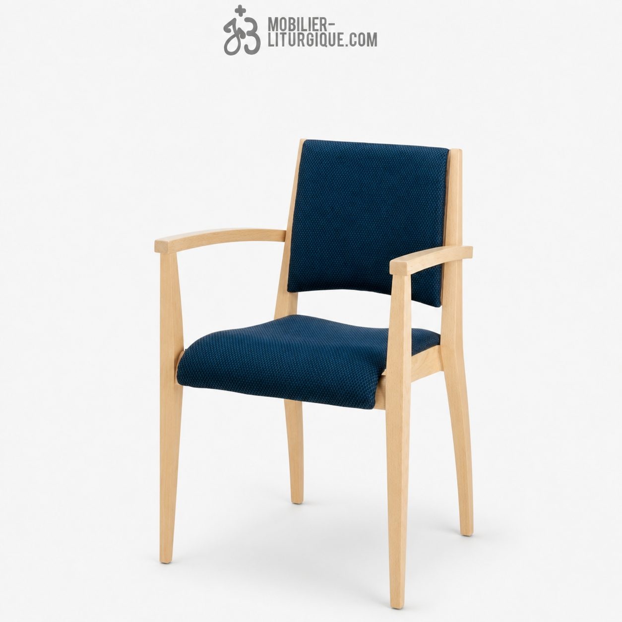 Fauteuil empilable assise et dossier garni