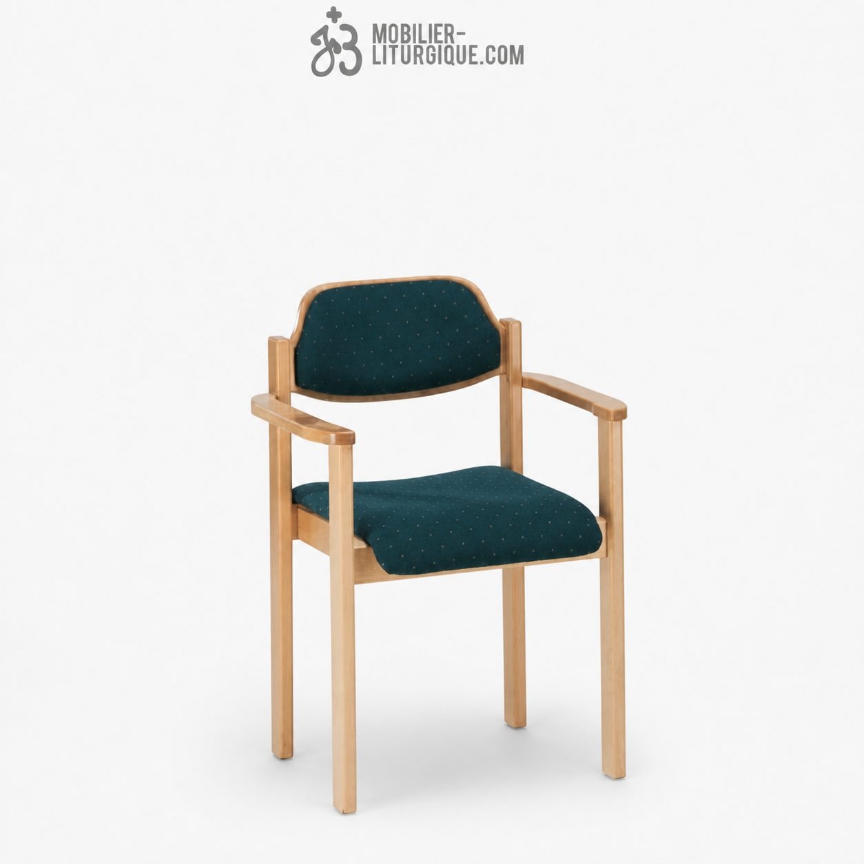 Fauteuil empilable assise et dossier garni