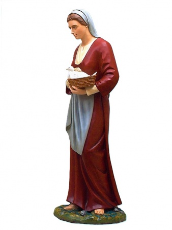 Femme &agrave; la Colombe D&eacute;cor&eacute;e