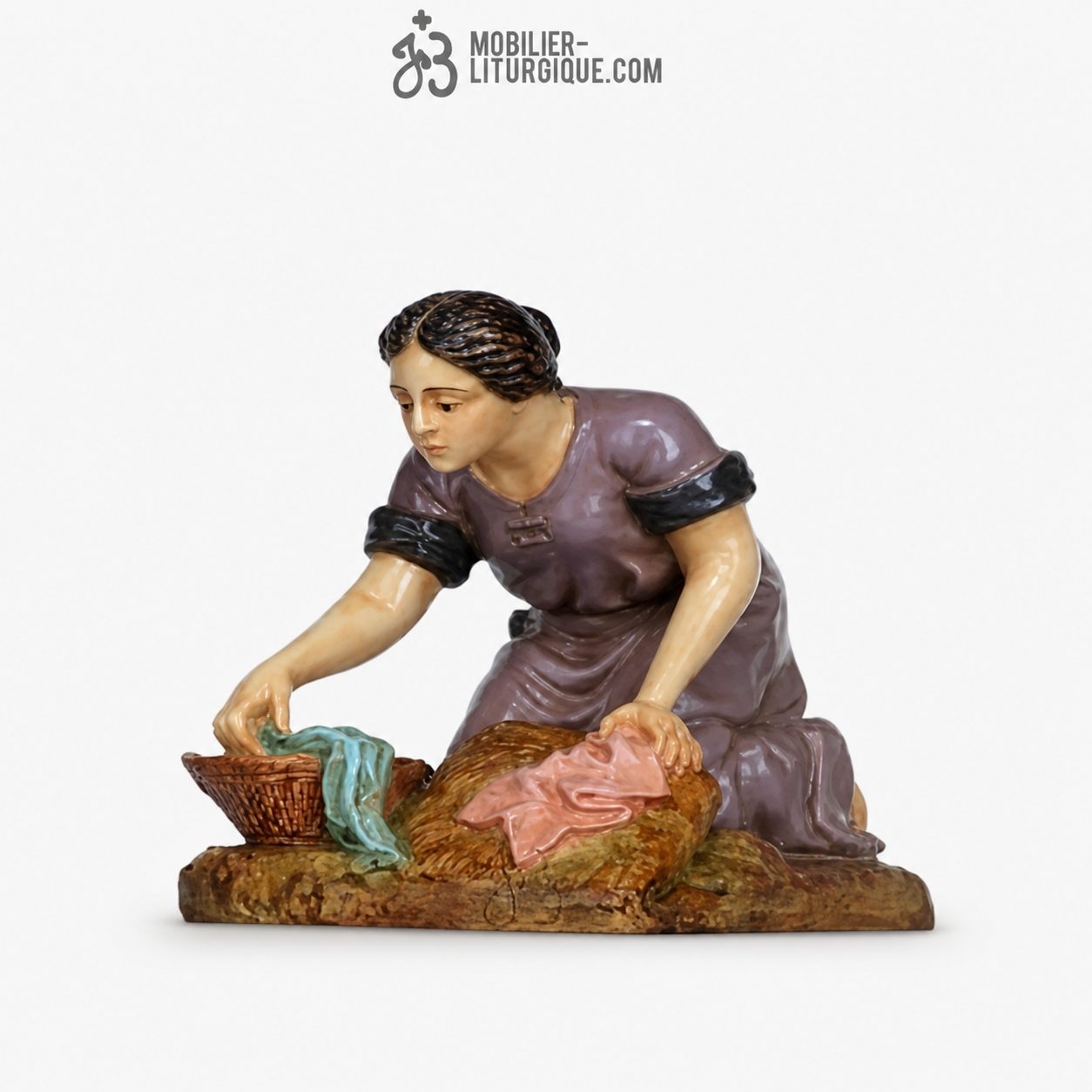 Femme au lavoir Antique