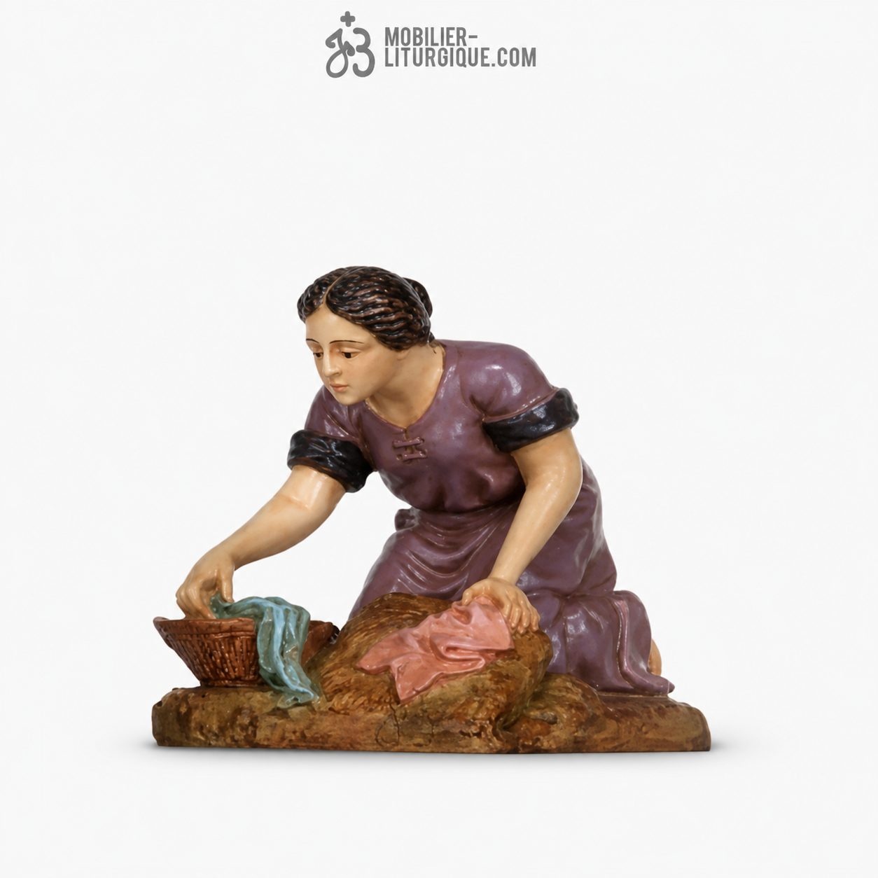 Femme au lavoir Polychrome