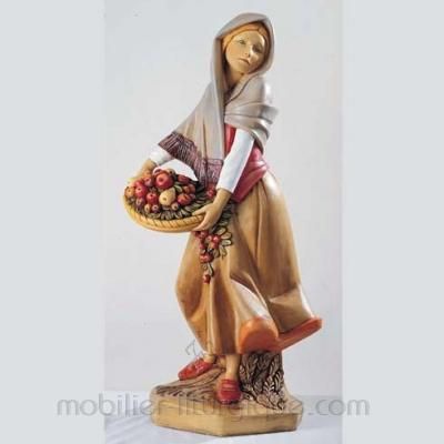 Femme et la corbeille de fruits