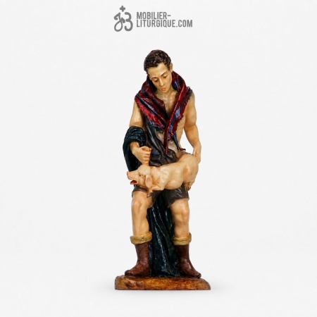 Homme et son cochon Antique