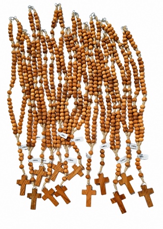 LOT de 12 Chapelets en olivier 33cm 