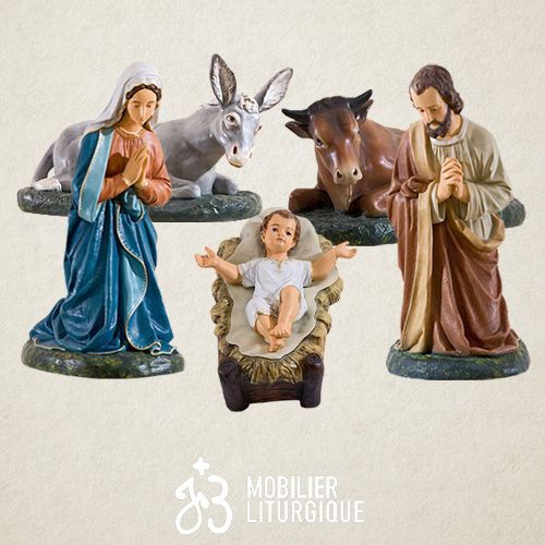 Lot de 5 personnages pour cr�che de 85 cm