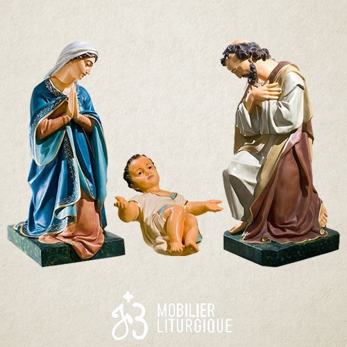 Lot sainte Famille Polychrome