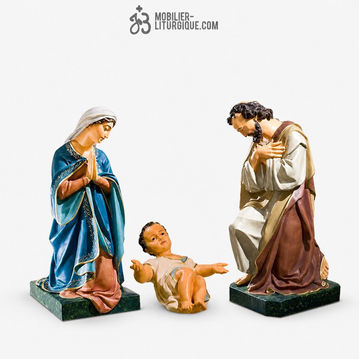 Lot sainte Famille Polychrome