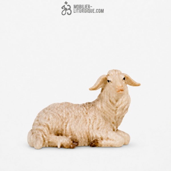 Mouton couch�, en bois color�