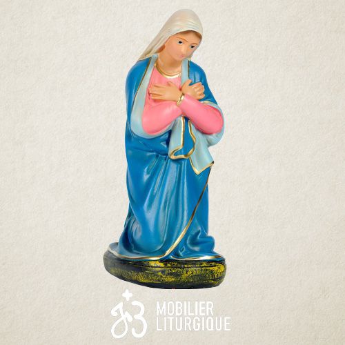 Personnage de cr�che : Vierge Marie, en pl�tre color�