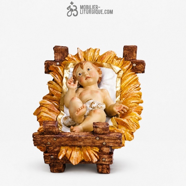 Personnage pour cr�che de 180 cm : Enfant J�sus D�cor�