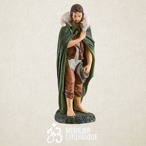Personnage pour cr�che de 85 cm : Berger debout en adoration
