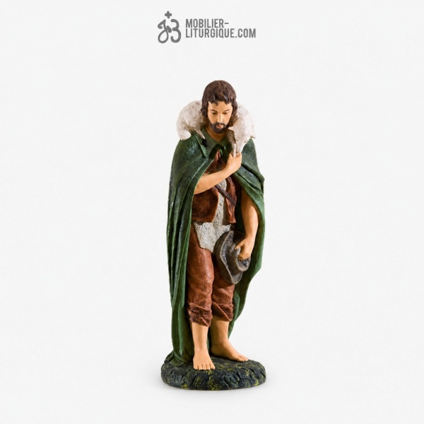 Personnage pour cr�che de 85 cm : Berger debout en adoration