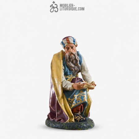 Personnage pour cr&egrave;che de 85 cm : Roi Mage Gaspard