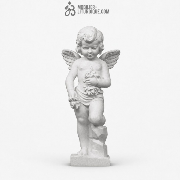 Statue Ange ,en r�sine de marbre reconstitu�, 45 - 75 cm