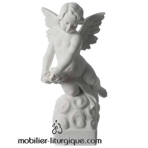 Statue Ange ,en r&eacute;sine de marbre reconstitu&eacute;, 54-56cmcm