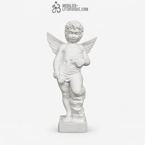 Statue Ange en marbre reconstitu� synth�tique, 60 cm